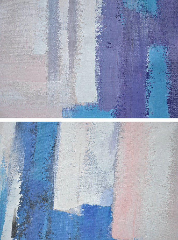 Oversized Wall Decor,Oversized Horizontal Contemporary Art,Art Work,White,Pink,Blue,Purple.etc